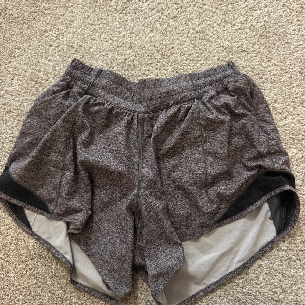 Lululemon Athletica Gray Athletic Shorts Lightweight Moisture-Wicking